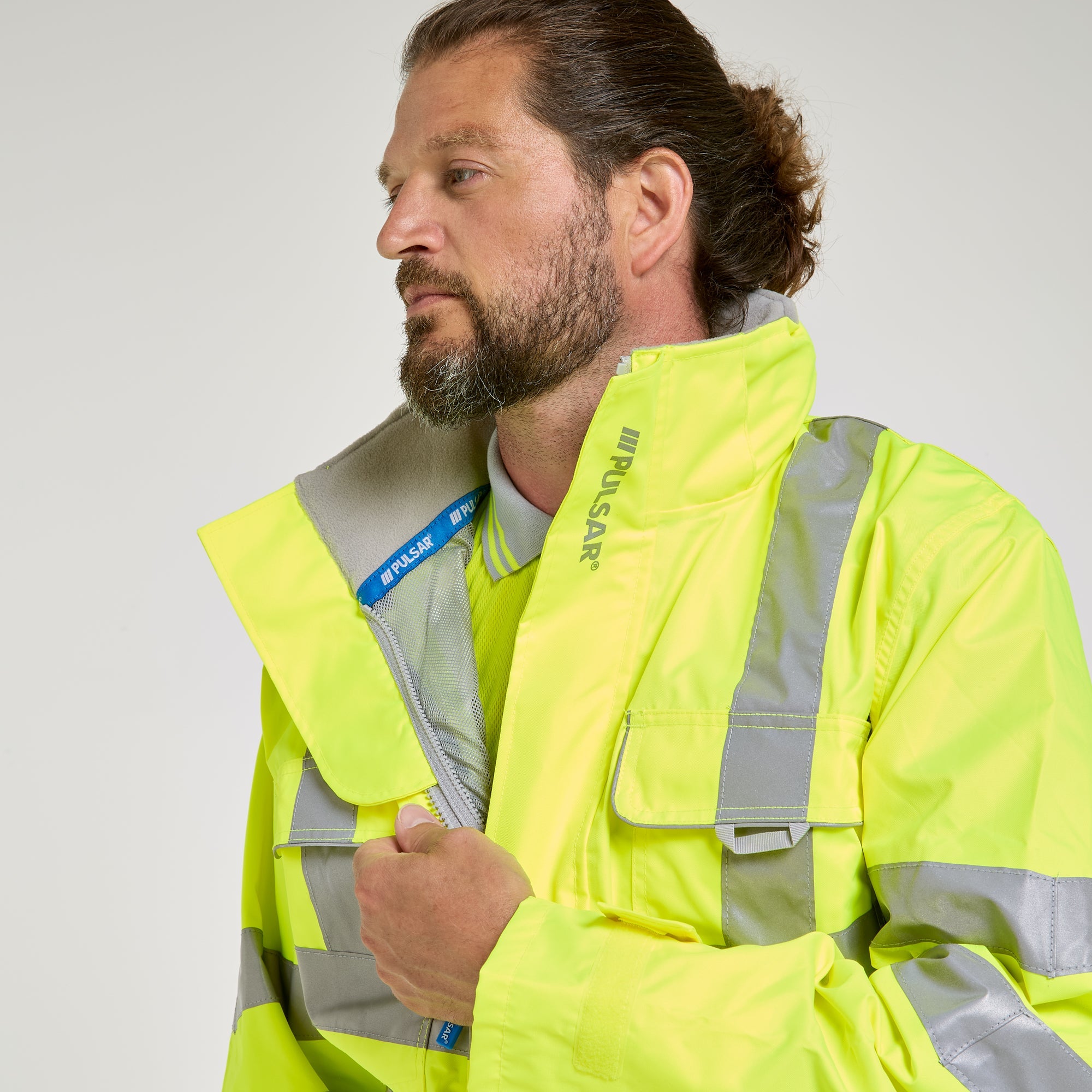 Pulsar Mesh Lined Coverall Yellow - Recycled Content