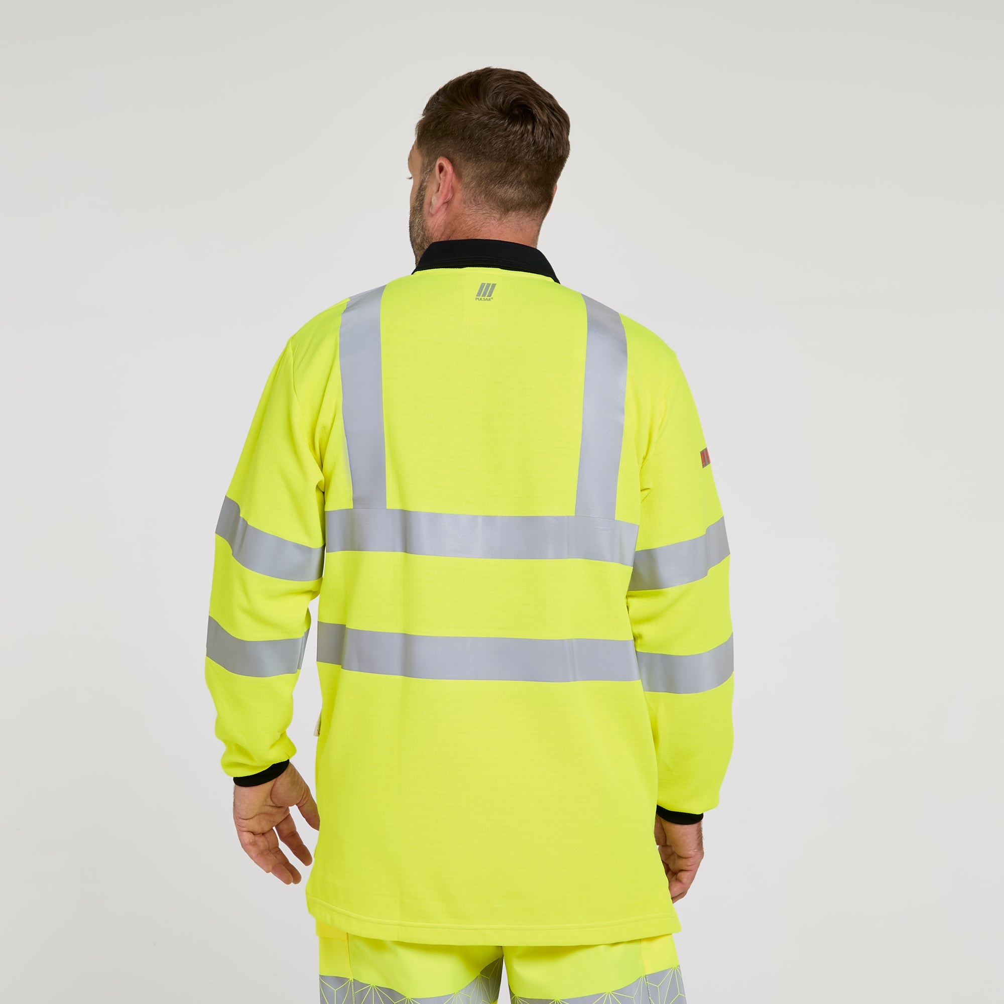 Electric ARC Long Sleeve Polo Shirt Yellow