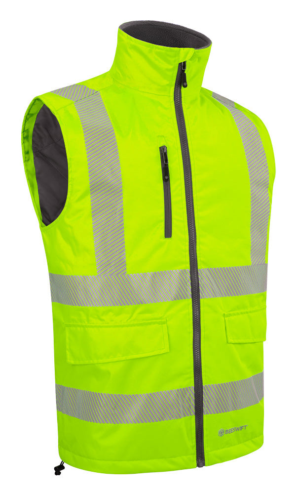 Beeswift Mens Bodywarmer Fluorescent