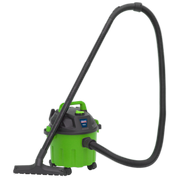 Sealey Vacuum Cleaner Wet & Dry 10L 1000W/230V - Green