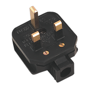 Sealey Black 13A heavy-Duty Plug