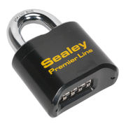 Sealey Steel Body Combination Padlock 62mm
