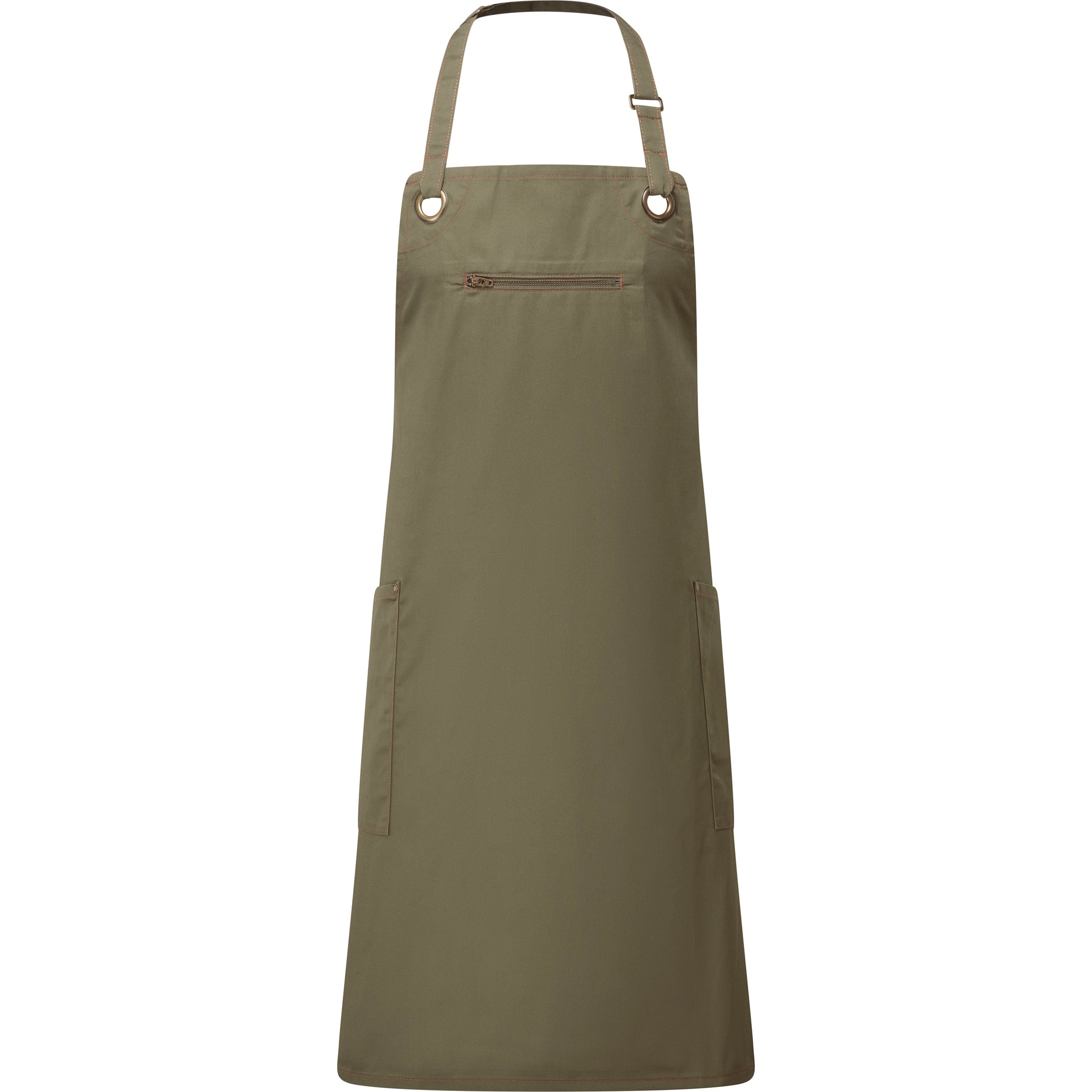 Premier Barley Contrast Stitch Bib Apron
