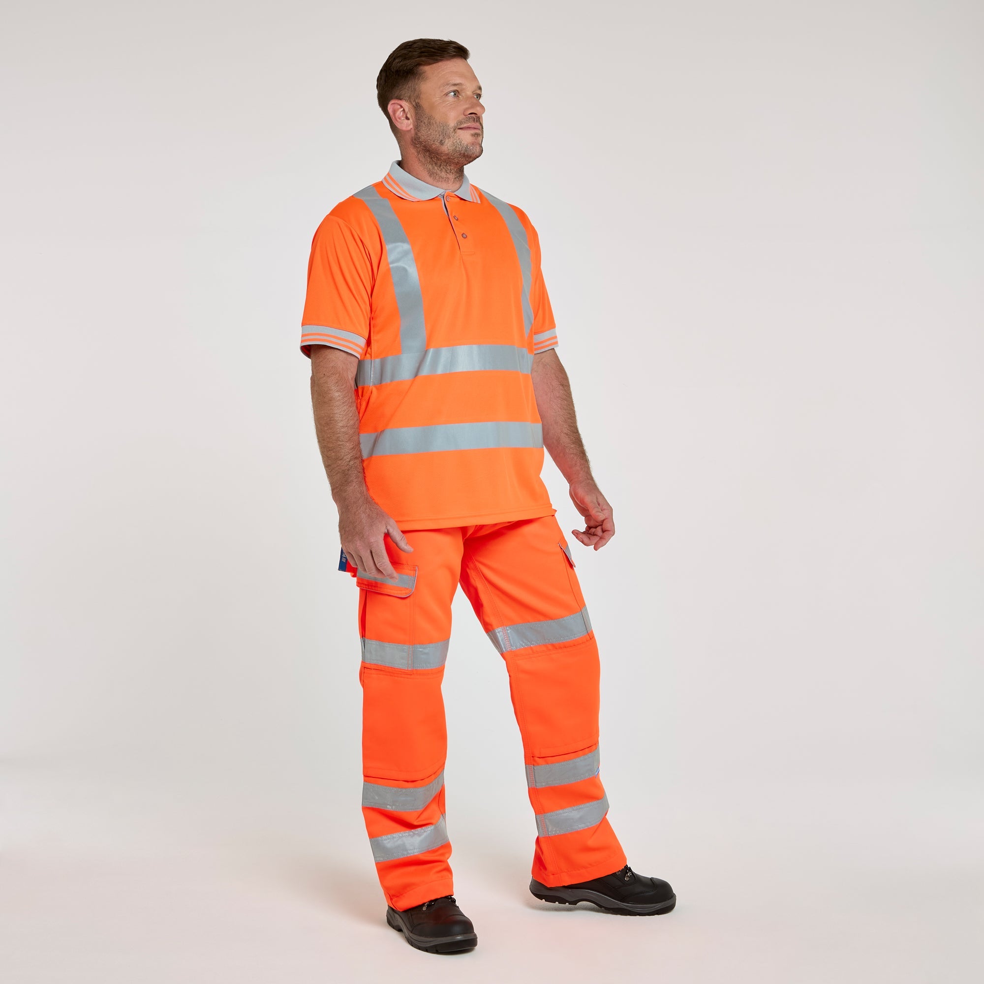 Pulsar Short Sleeve Polo Shirt Orange - Recycled Content