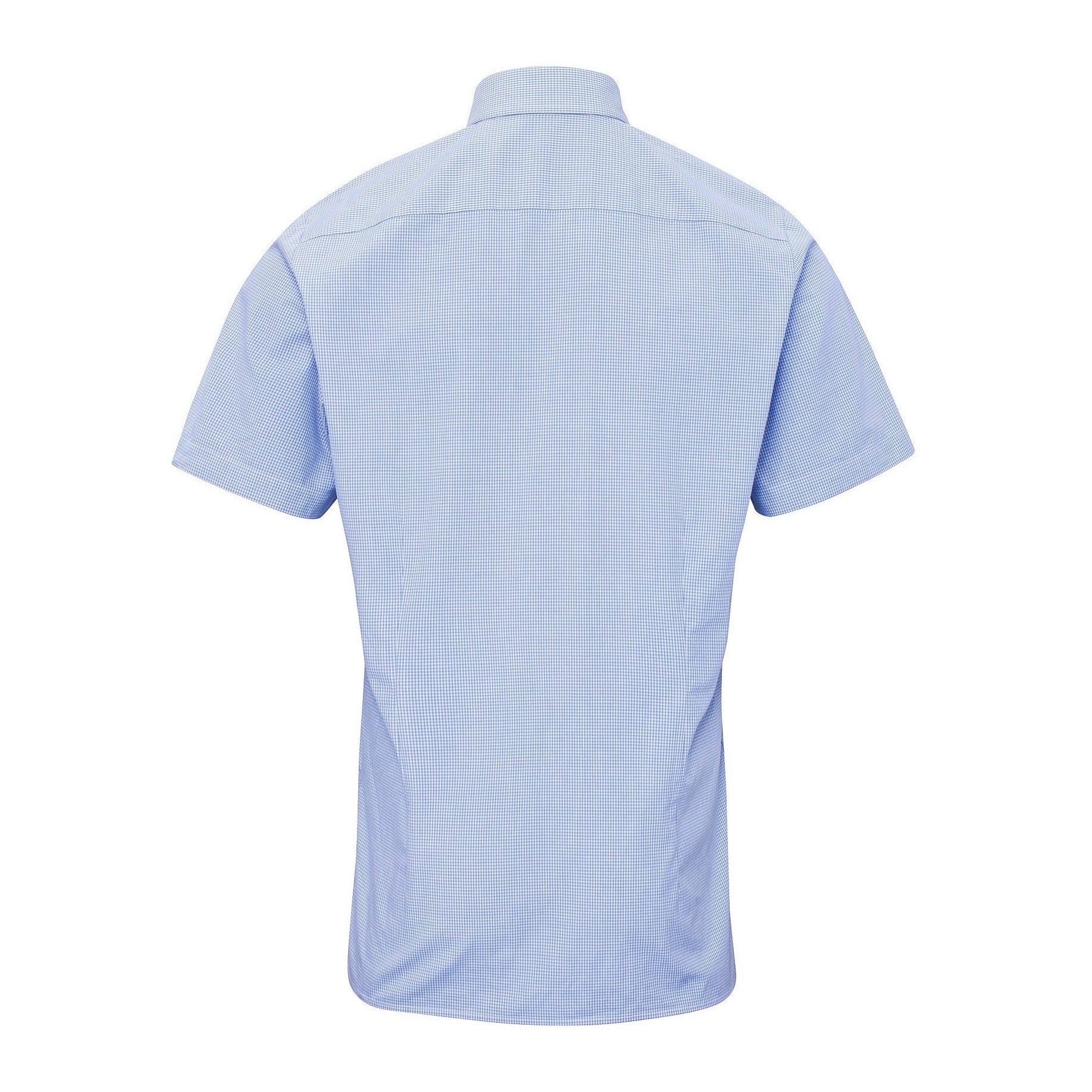 Premier Microcheck (Gingham) Short Sleeve Cotton Shirt