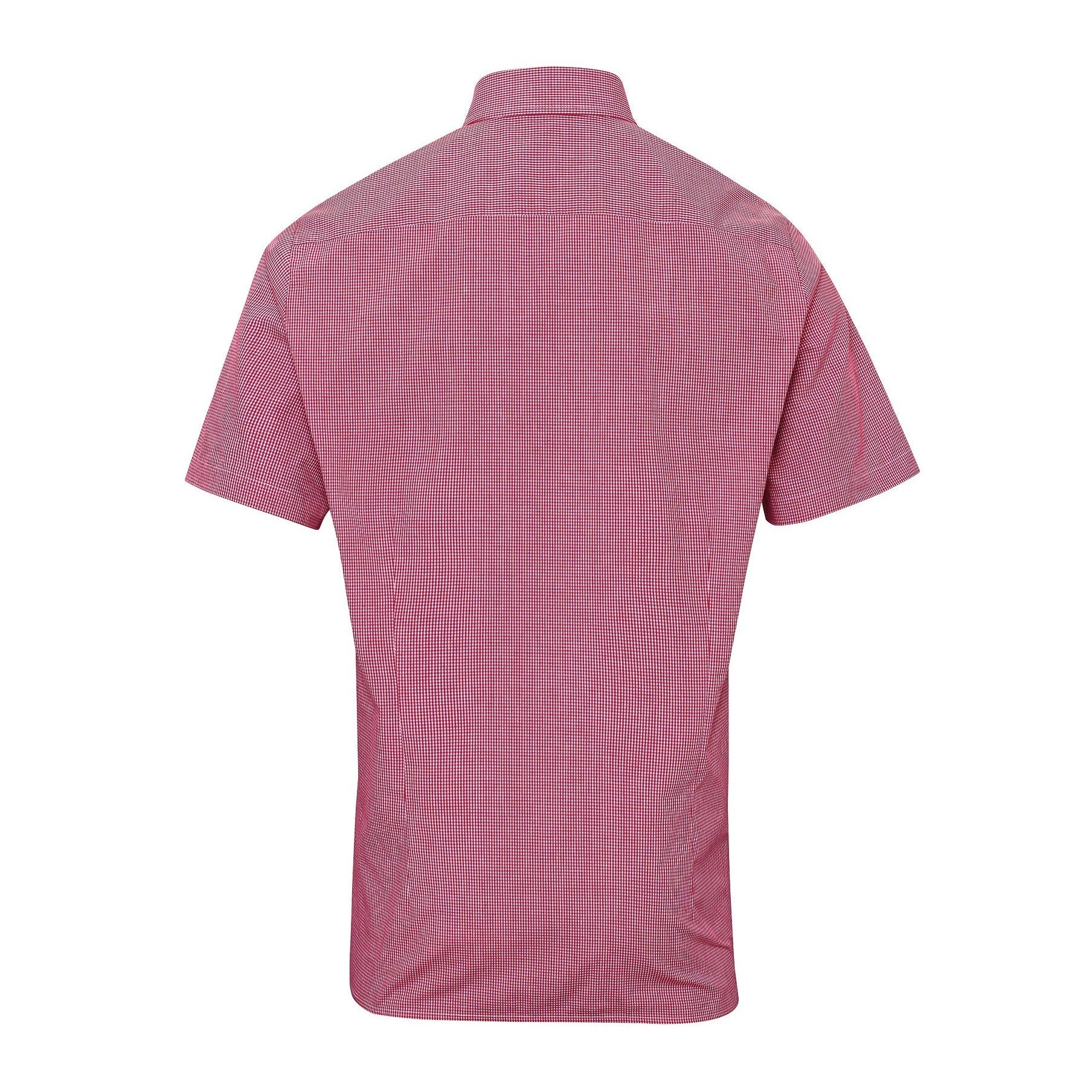 Premier Microcheck (Gingham) Short Sleeve Cotton Shirt