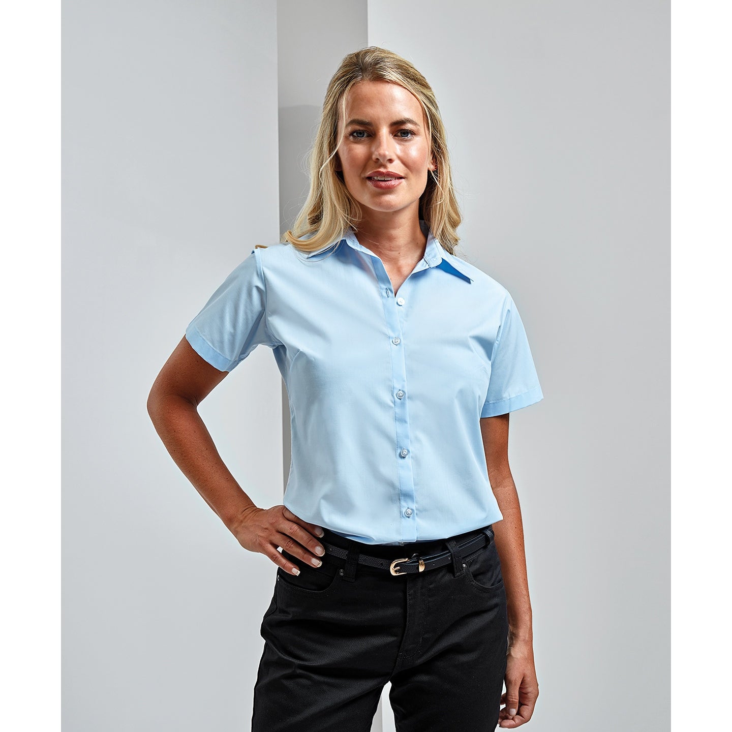 Premier Women's Supreme Poplin Short Sleeve Shirt