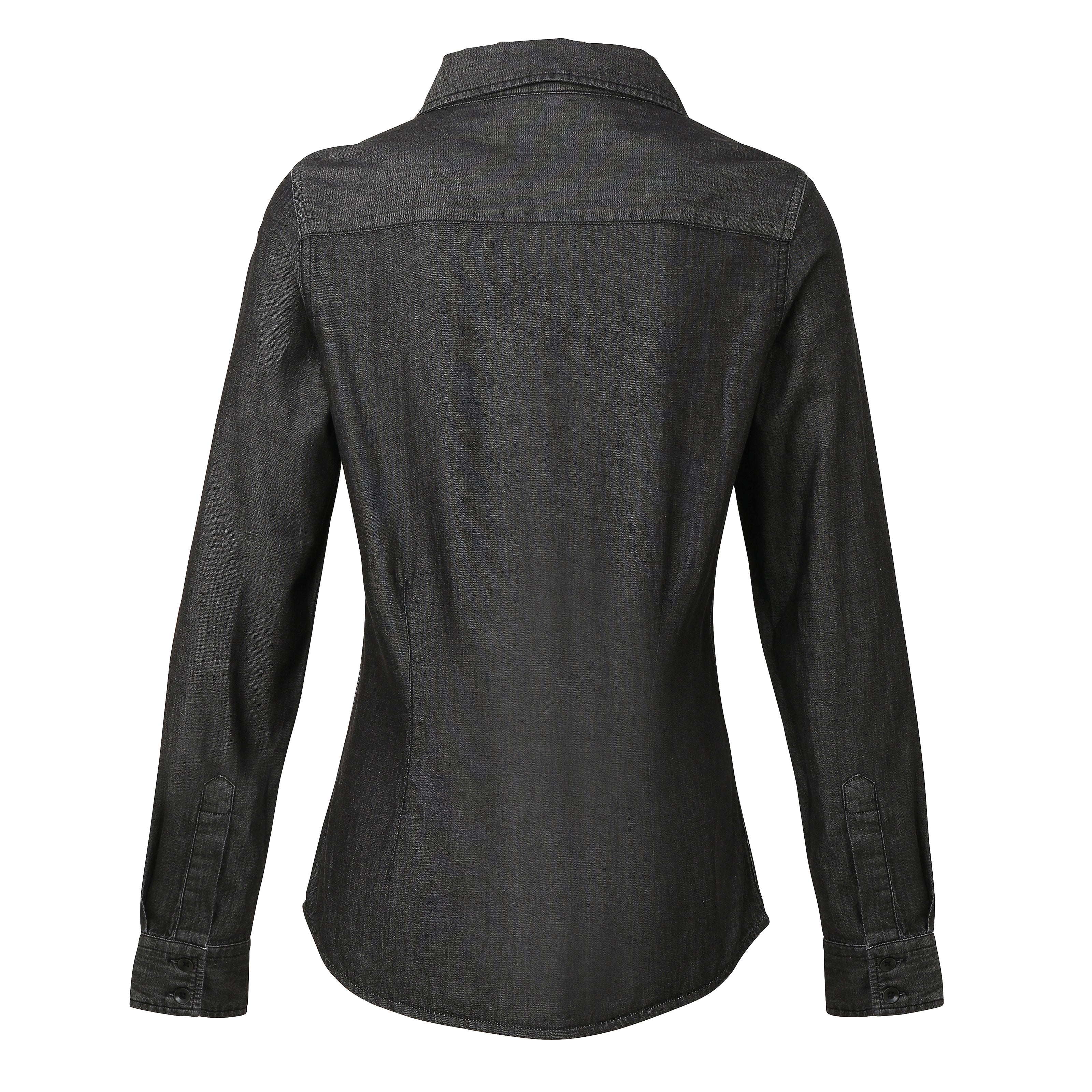 Premier Women's Jeans Stitch Denim Shirt