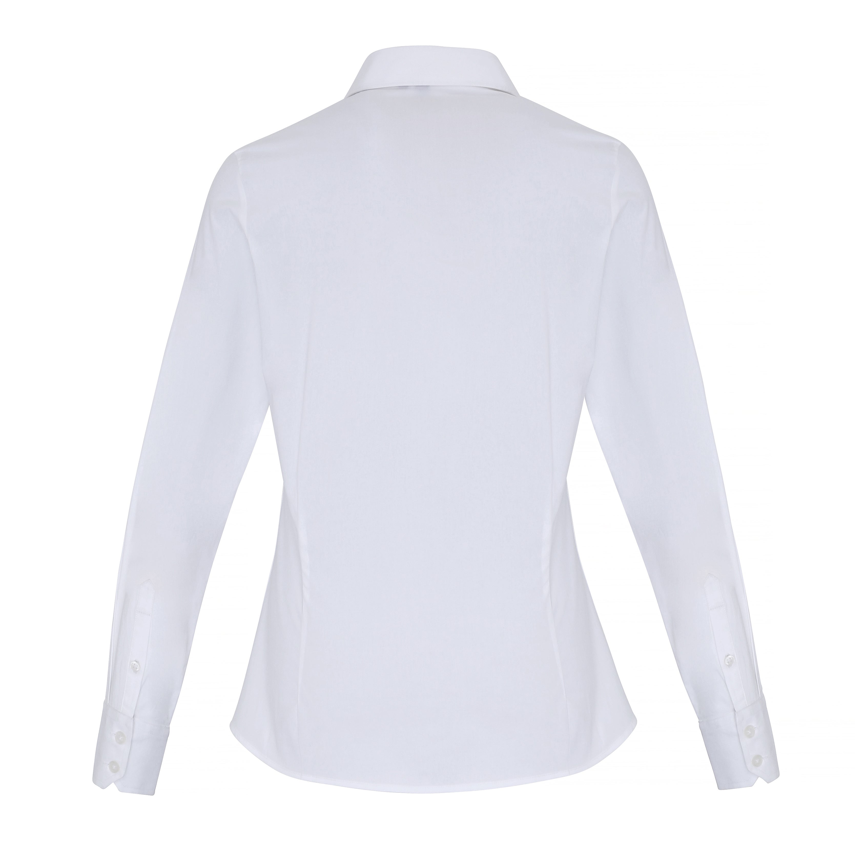 Premier Women's Stretch Fit Cotton Poplin Long Sleeve Blouse