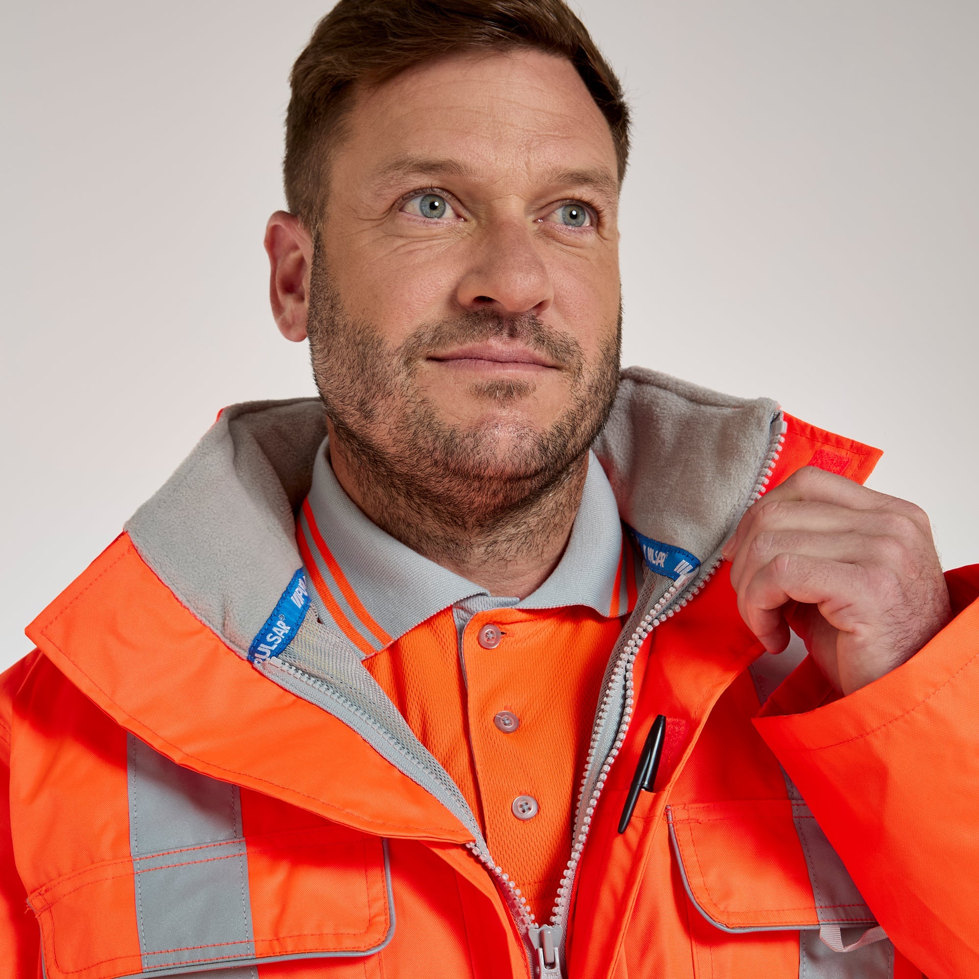 Pulsar Mesh Lined Coverall Orange - Recycled Content