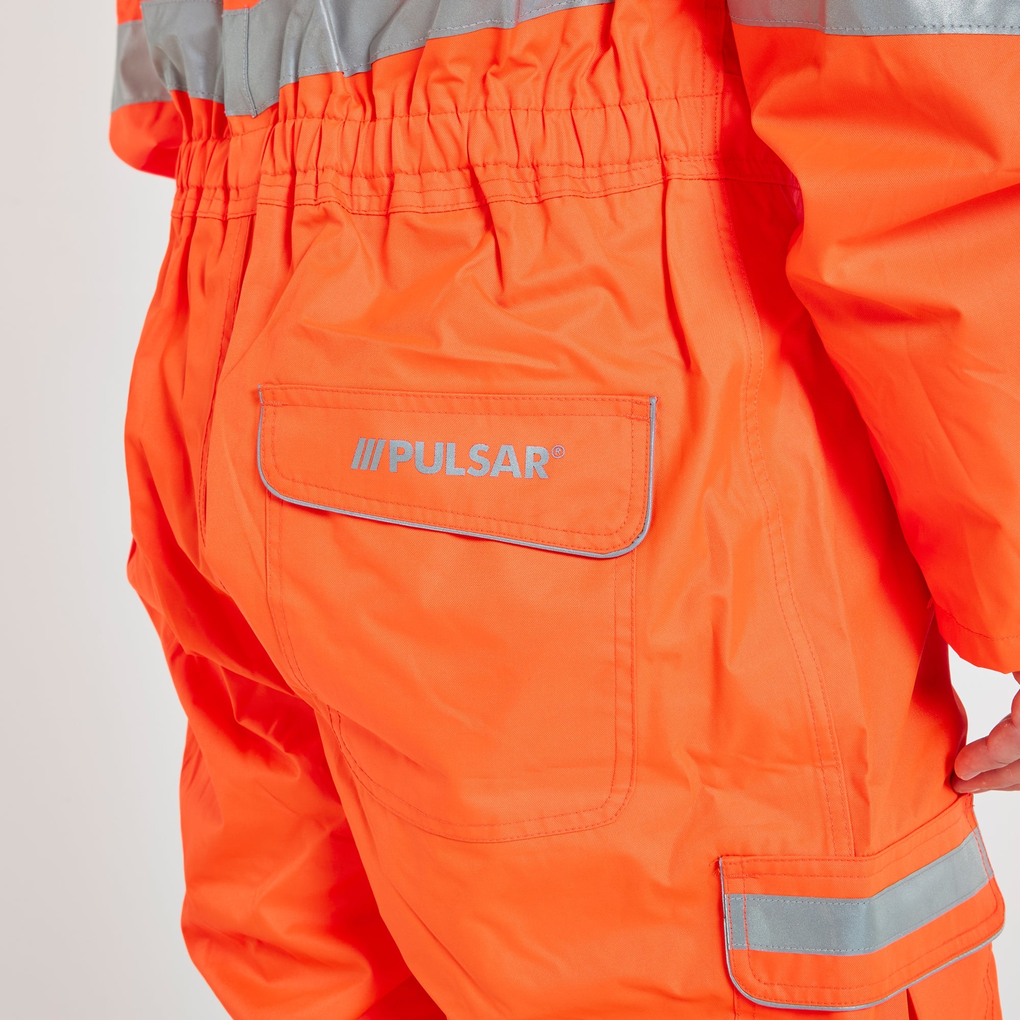 Pulsar Mesh Lined Coverall Orange - Recycled Content