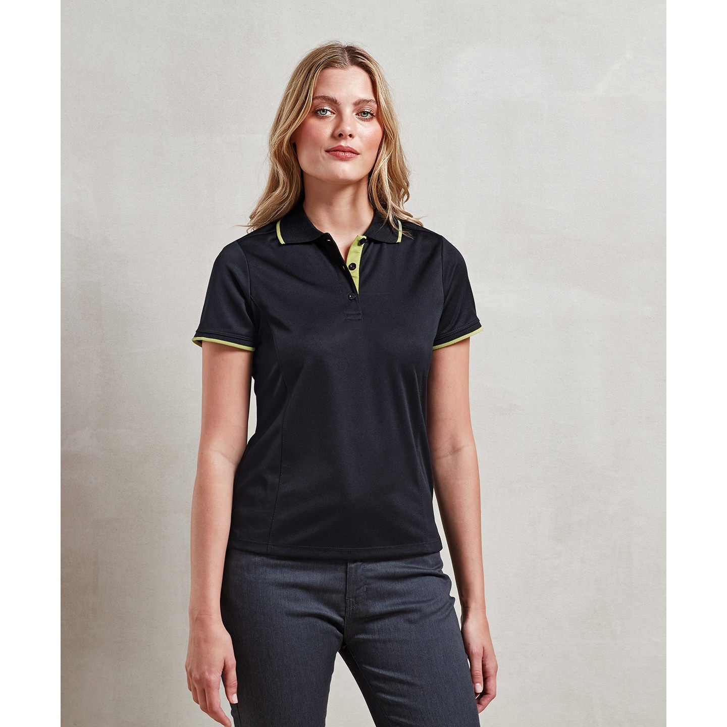 Premier Women's Contrast Coolchecker® Polo