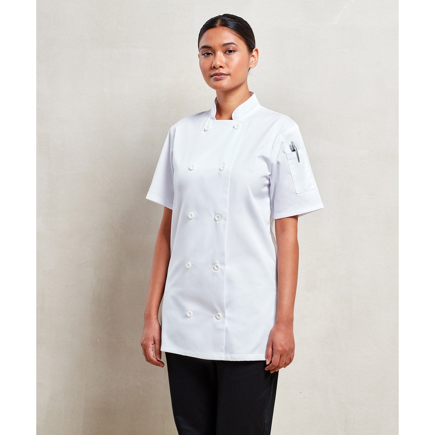 Premier Women's Short Sleeve Chef's Jacket