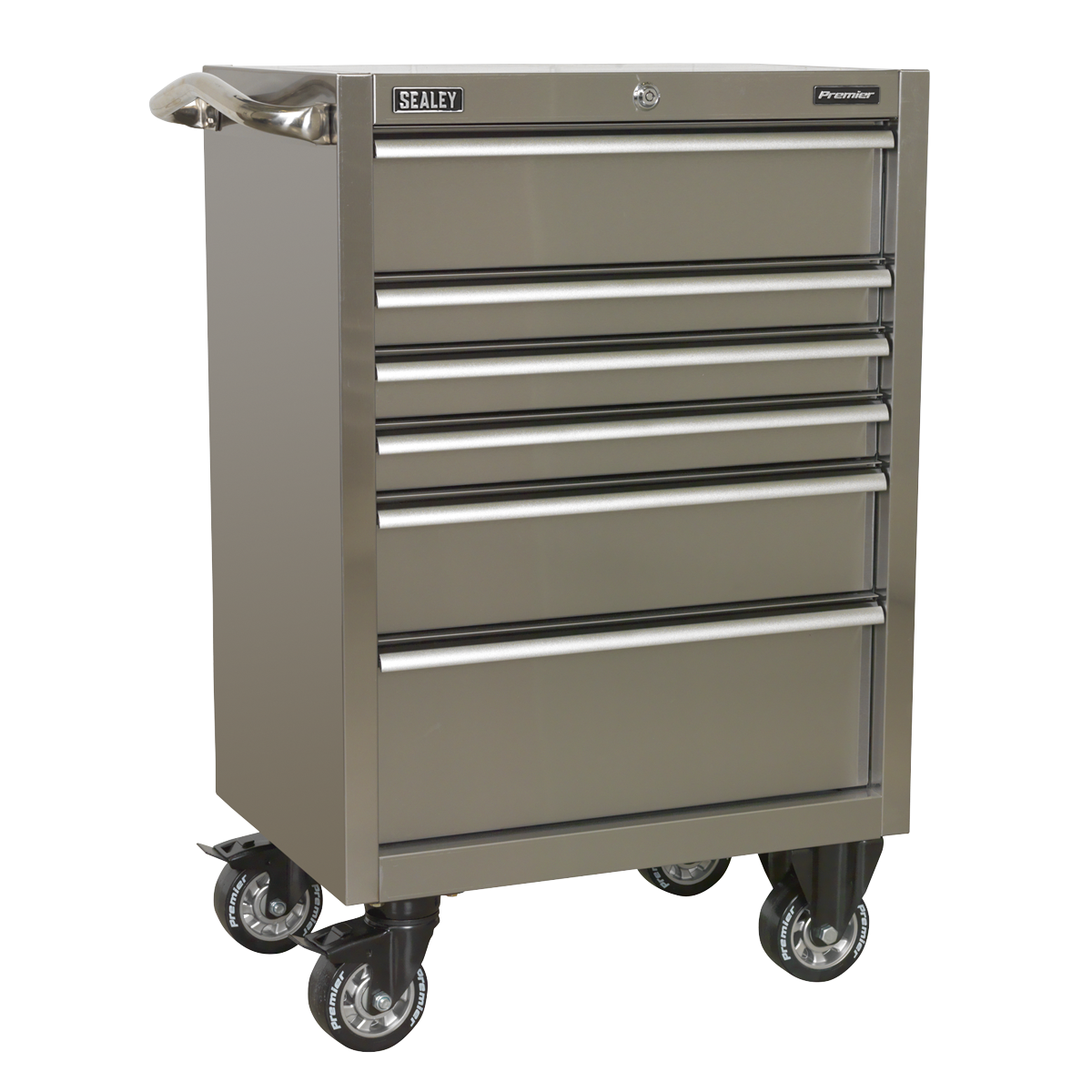 Sealey Rollcab 6 Drawer 675mm Stainless Steel Heavy-Duty