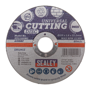 Sealey Multipurpose Cutting Disc Ø115 x 1.6mm Ø22.2mm Bore
