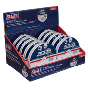Sealey Cutting Disc 115 x 1.2mm Countertop Display Box 10 Packs of 10