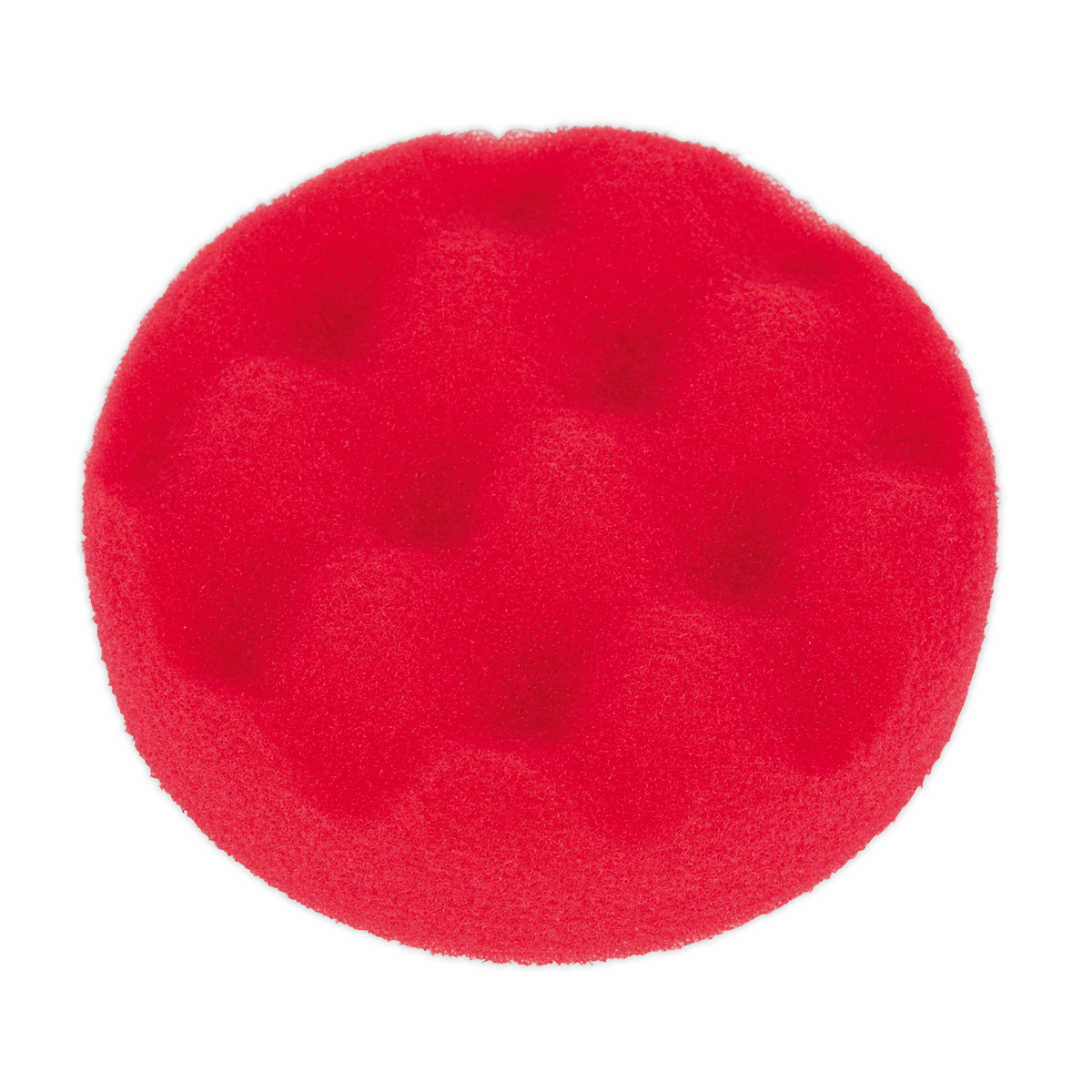 Sealey Buffing & Polishing Foam Head Hook-and-Loop Ø80 x 25mm Red/Ultra-Soft