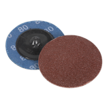 Sealey Quick-Change Sanding Disc Ø50mm 80Grit Pack of 10