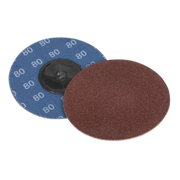 Sealey Quick-Change Sanding Disc Ø75mm 80Grit Pack of 10