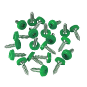 Sealey Green Numberplate Screws 4.8 x 18mm - Pack of 50