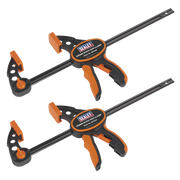 Sealey Quick Bar Clamp 300mm - 2pc Set