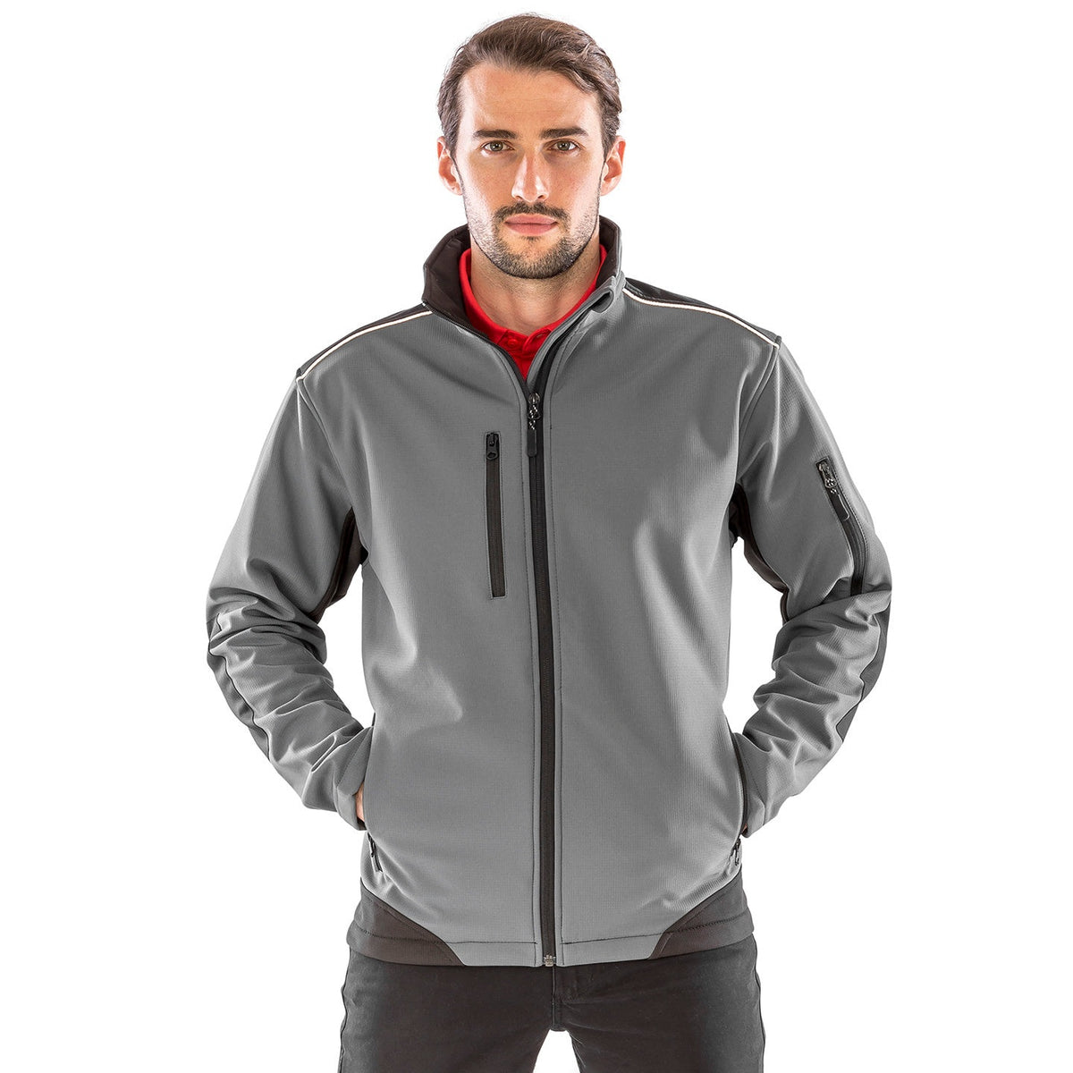 Result R230f Jacket Result Workguard Ripstop Softshell Workwear Jacket – GS Workwear