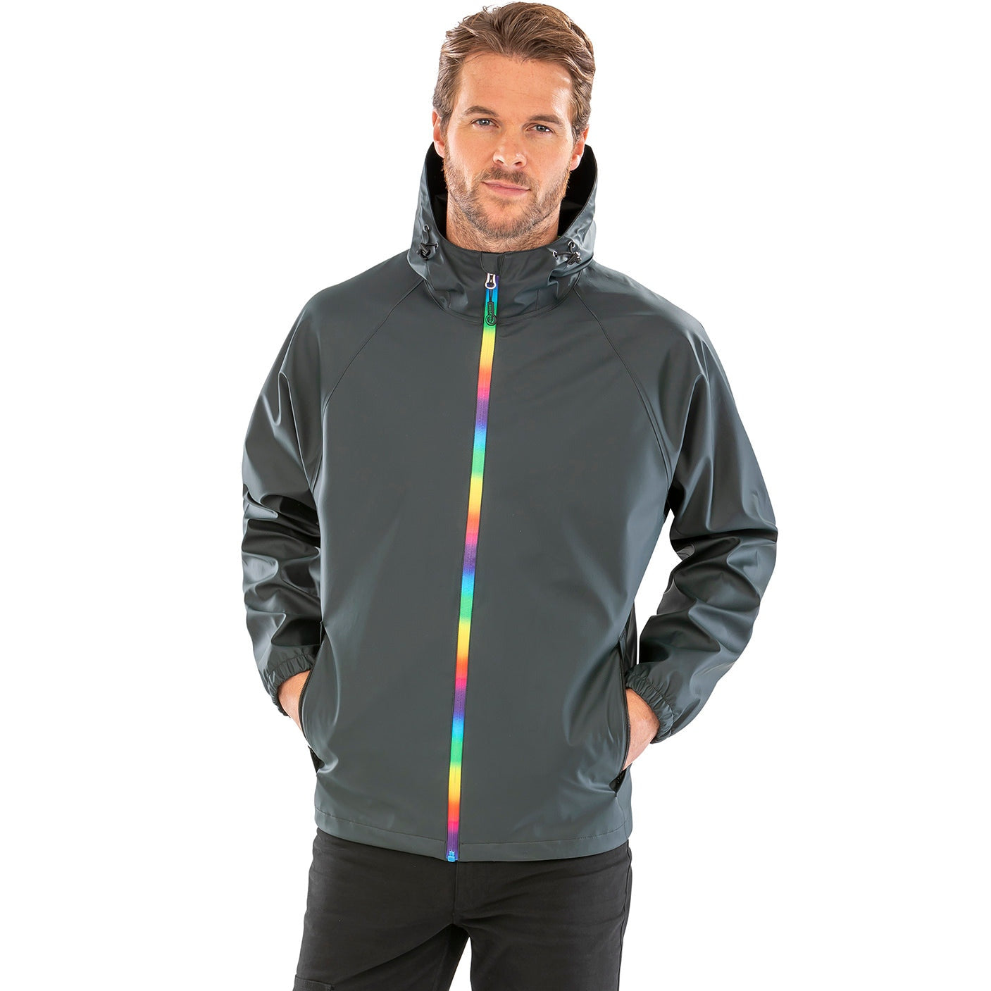 Result Genuine Recycled Prism Pu Waterproof Jacket With Recycled Backing