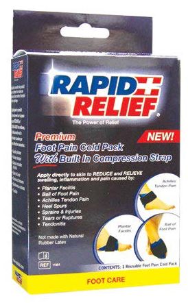 Beeswift Foot Pain Cold Pack C/W Built In Compression Strap