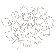 Sealey Wave Staple 0.6mm Pack of 100