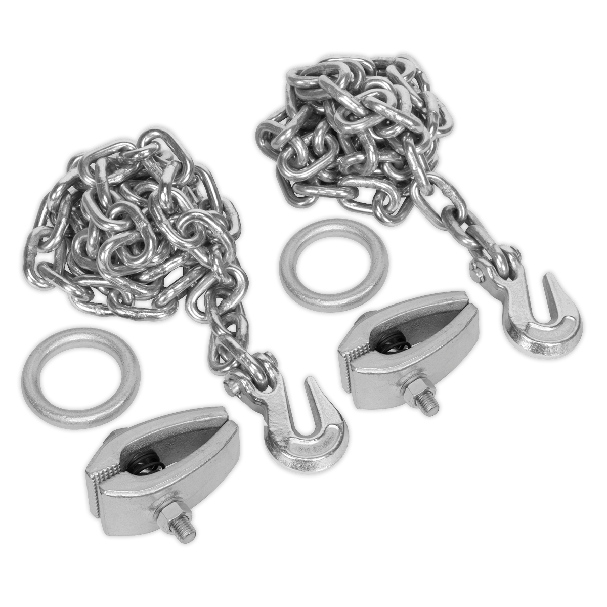 Sealey Chain Kit 2 x 2m Chains 2 x Clamps