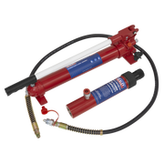 Sealey Snap Push Ram with Pump & Hose Assembly - 10 Tonne