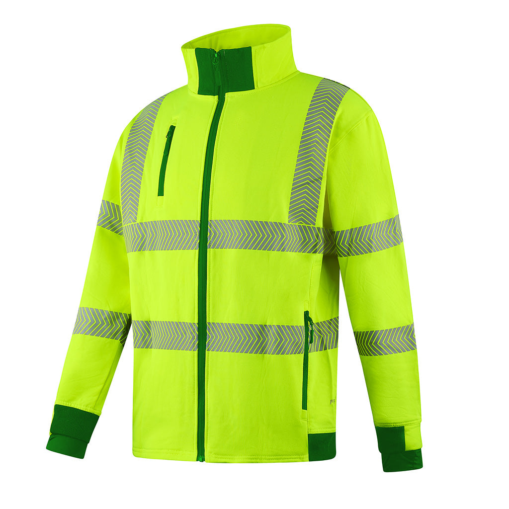 Future Garments Fgxeco Recycled Premium Full Zip Hi Vis Fleece
