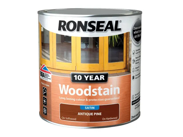 Ronseal 10 Year Woodstain Antique Pine 250ml