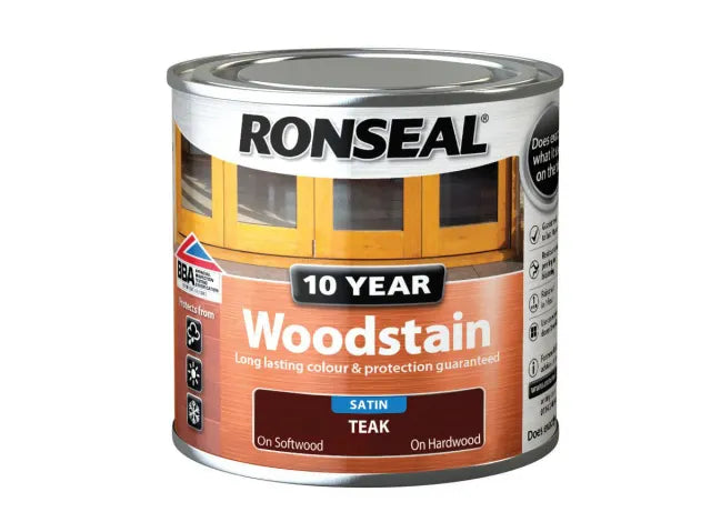 Ronseal 10 Year Woodstain Teak 250ml