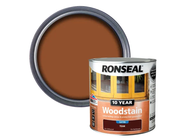 Ronseal 10 Year Woodstain Teak 2.5 litre