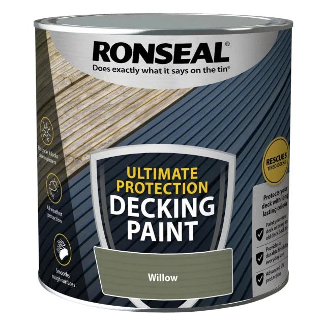 Ronseal Ultimate Protection Decking Paint Willow 2.5 litre