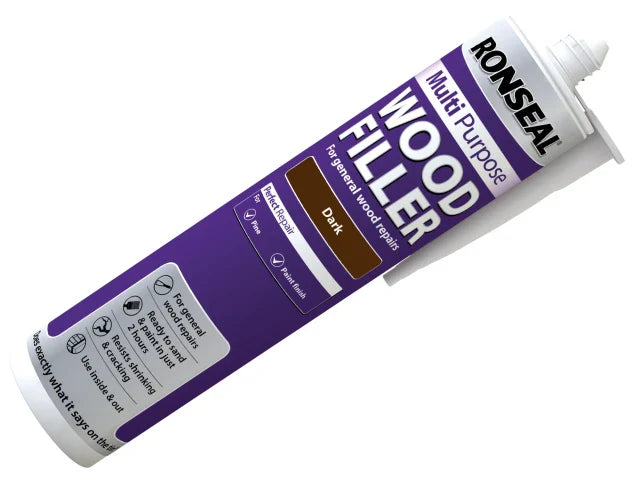 Ronseal Multipurpose Wood Filler Cartridge Dark 310ml