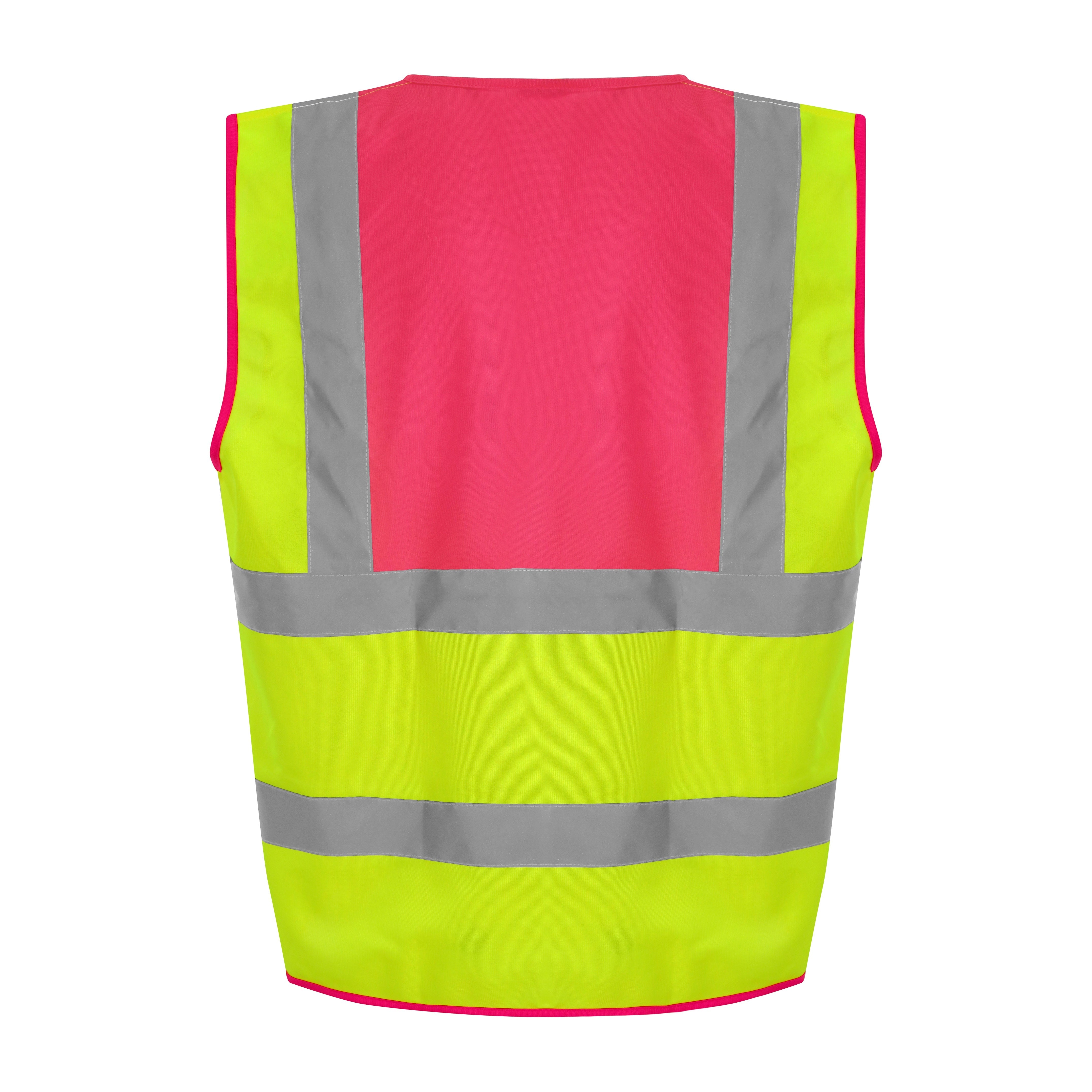 Prortx High Visibility Waistcoat - HV Yellow/Pink