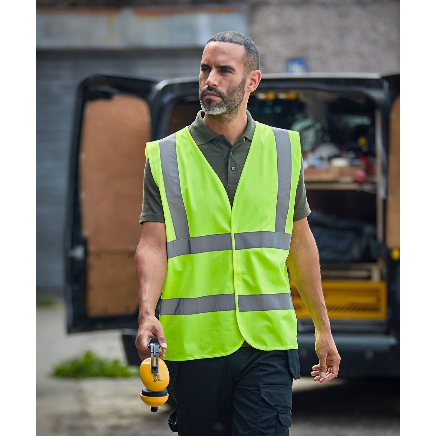 Prortx High Visibility Waistcoat - HV Yellow/Pink