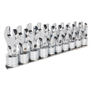 Sealey Flexible Crow's Foot Open-End Spanner Set 10pc 3/8"Sq Drive Metric
