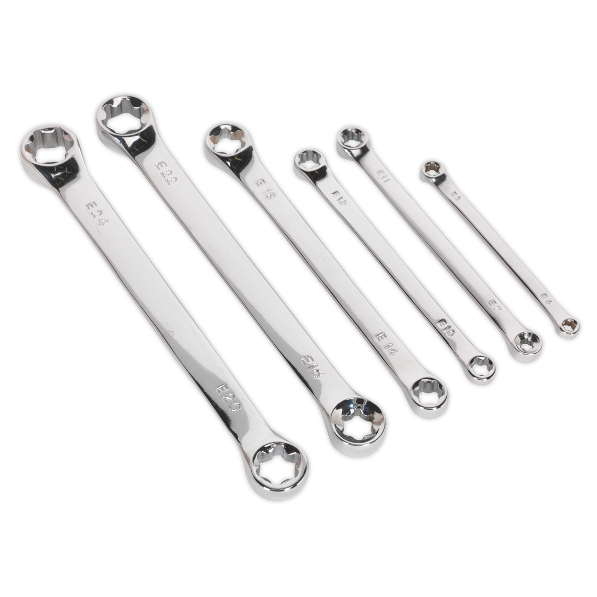 Sealey TRX-Star* Double End Spanner Set 6pc