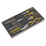 Sealey Tool Tray with Pliers Set 9pc