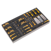 Sealey Tool Tray with Hook & Scraper Set 18pc