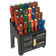 Sealey Hammer-Thru Screwdriver, Bit & Nut Driver Set 61pc