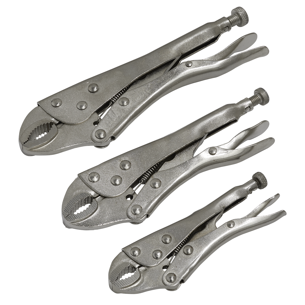 Sealey Locking Pliers Set 3pc