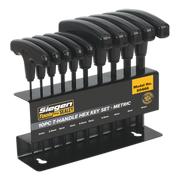 Sealey Hex Key Set 10pc T-Handle - Metric