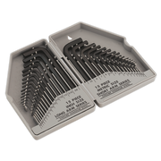 Sealey Hex Key Set 30pc Long/Short-Arm - Metric/Imperial