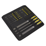 Sealey File Set 16pc Engineer's & Needle