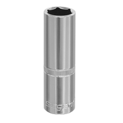 Sealey WallDrive® Socket 17mm Deep 1/2"Sq Drive S0673
