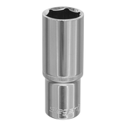 Sealey WallDrive® Socket 22mm Deep 1/2"Sq Drive S0677